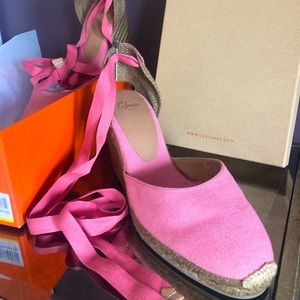CASTANER espadrilles pink size 41. Made in Spain.